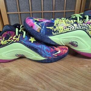 Lebron Nike Colorful Graffiti Sneakers
